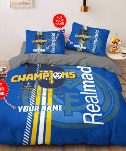 Real Madrid Custom bedding set Personalized duvet cover bed sheets pillow shams s