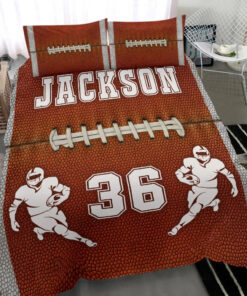 NFL custom bedding set Personalized NFL duvet cover bed sheets pillow shams