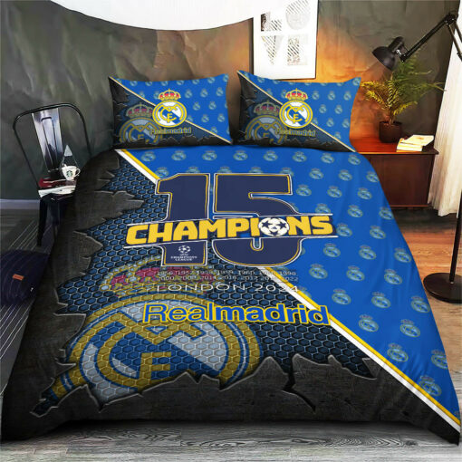 Real Madrid CHAMP15NS bedding set duvet cover pillow shams WOAHTEE0624SV