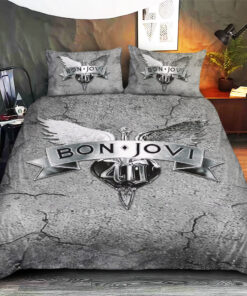 Bon Jovi Custom bedding set Personalized duvet cover bed sheets pillow shams