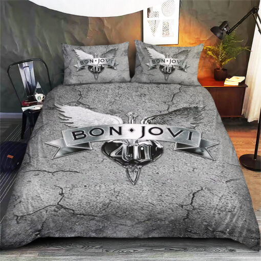 Bon Jovi Custom bedding set Personalized duvet cover bed sheets pillow shams