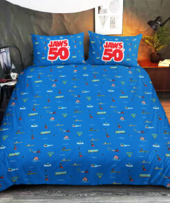 Custom Jaws bedding set – Personalized duvet cover pillow shams 04