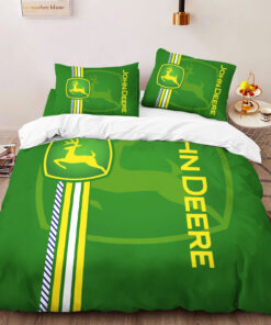 Custom John Deere bedding set – Personalized duvet cover pillow shams 01
