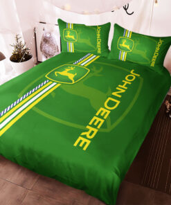 Custom John Deere bedding set – Personalized duvet cover pillow shams 03