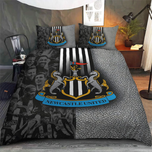 Custom Newcastle United bedding set – Personalized Newcastle United duvet cover pillow shams 01 1