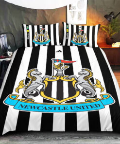 Custom Newcastle United bedding set – Personalized Newcastle United duvet cover pillow shams 02 1