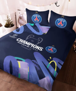 Custom Paris Saint Germain bedding set – Personalized duvet cover pillow shams 02