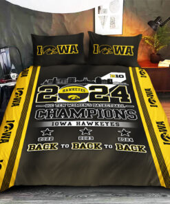 Iowa Hawkeyes Womens Basketball Custom bedding set – Personalized duvet cover bed sheets pillow shams