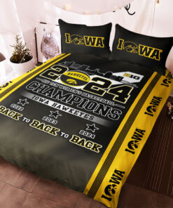 Iowa Hawkeyes Womens Basketball Custom bedding set – Personalized duvet cover bed sheets pillow shams s