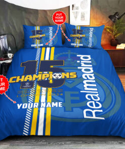 Real Madrid Custom bedding set Personalized duvet cover bed sheets pillow shams