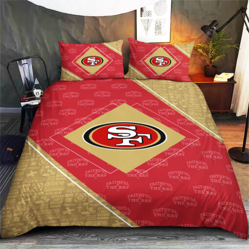 San Francisco 49ers Custom bedding set – Personalized duvet cover bed sheets pillow shams
