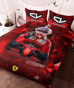 Charles Leclerc custom bedding set Personalized duvet cover bed sheets pillow shams