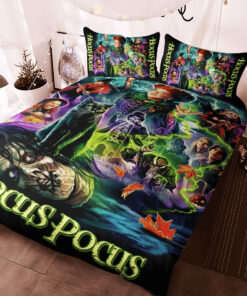 Hocus Pocus custom bedding set Personalized duvet cover bed sheets pillow shams