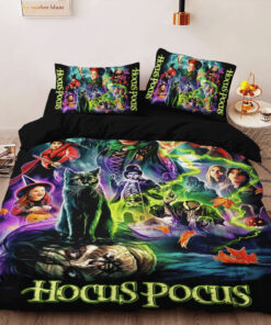 Hocus Pocus custom bedding set Personalized duvet cover bed sheets pillow shams s