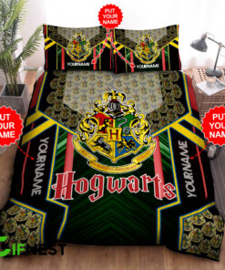 Hogwarts custom bedding set Personalized Hogwarts duvet cover bed sheets pillow shams