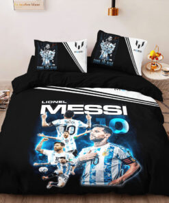 Lionel Messi custom bedding set Personalized M10 duvet cover bed sheets pillow shams