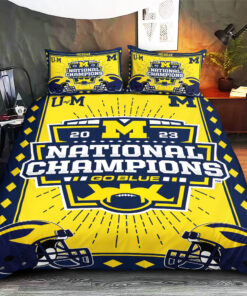 Michigan Wolverines Football Custom bedding set 01