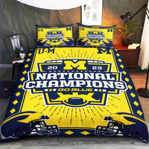 Michigan Wolverines Football Custom bedding set 01