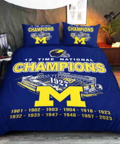 Michigan Wolverines Football Custom bedding set 02