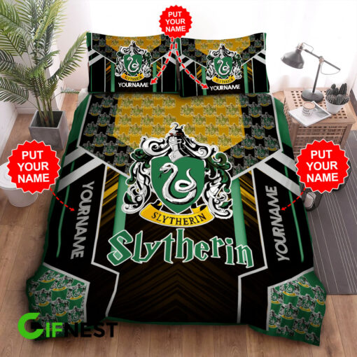 Slytherin custom bedding set 01