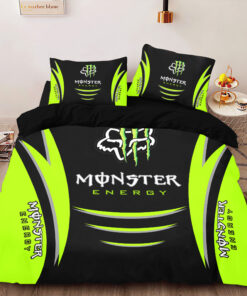 Fox Racing Monster Energy custom bedding set Personalized duvet cover bed sheets pillow shams