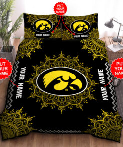 Iowa Hawkeyes custom bedding set 01