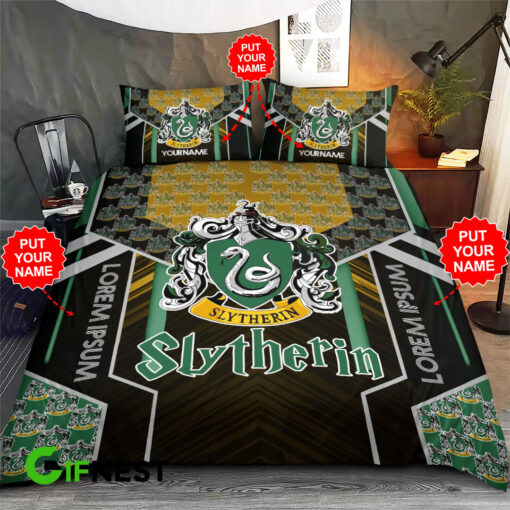 Slytherin custom bedding set 01