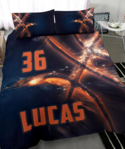 Basketball Ball Fire Player custom bedding set Personalized duvet cover bed sheets pillow shams