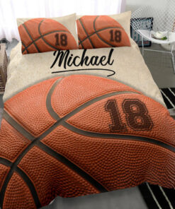 Basketball Ball custom bedding set Personalized duvet cover bed sheets pillow shams