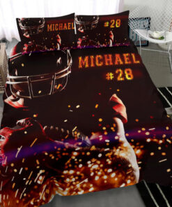 Football Player Winner Champion custom bedding set Personalized duvet cover bed sheets pillow shams