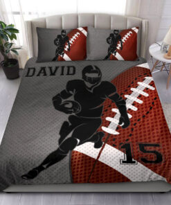 Football Player custom bedding set Personalized duvet cover bed sheets pillow shams