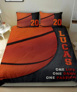 Basketball Ball Life custom bedding set Personalized duvet cover bed sheets pillow shams