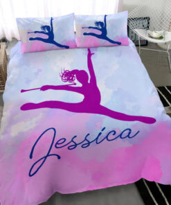 Baton Twirling custom bedding set Personalized duvet cover bed sheets pillow shams