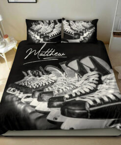 Hockey Skate Shoes bedding set Personalized duvet cover bed sheets pillow shams