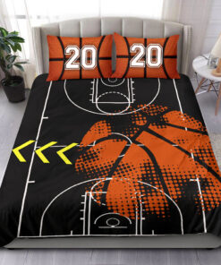 Basketball Field custom bedding set Personalized duvet cover bed sheets pillow shams