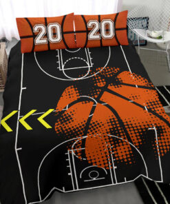 Basketball Field custom bedding set Personalized duvet cover bed sheets pillow shams