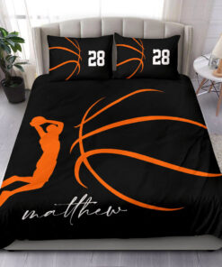 Basketball Paler custom bedding set Personalized duvet cover bed sheets pillow shams