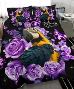 Conure custom bedding set Personalized duvet cover bed sheets pillow shams