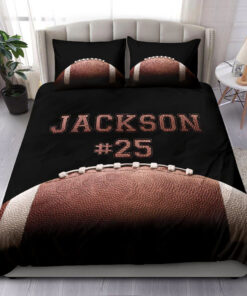 Football Ball custom bedding set Personalized duvet cover bed sheets pillow shams