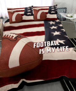 America Football Is My Life bedding set Personalized duvet cover bed sheets pillow shams