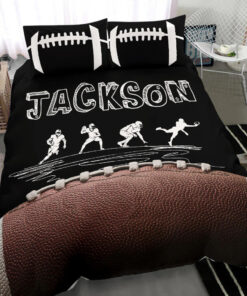 Football Doodle custom bedding set Personalized duvet cover bed sheets pillow shams