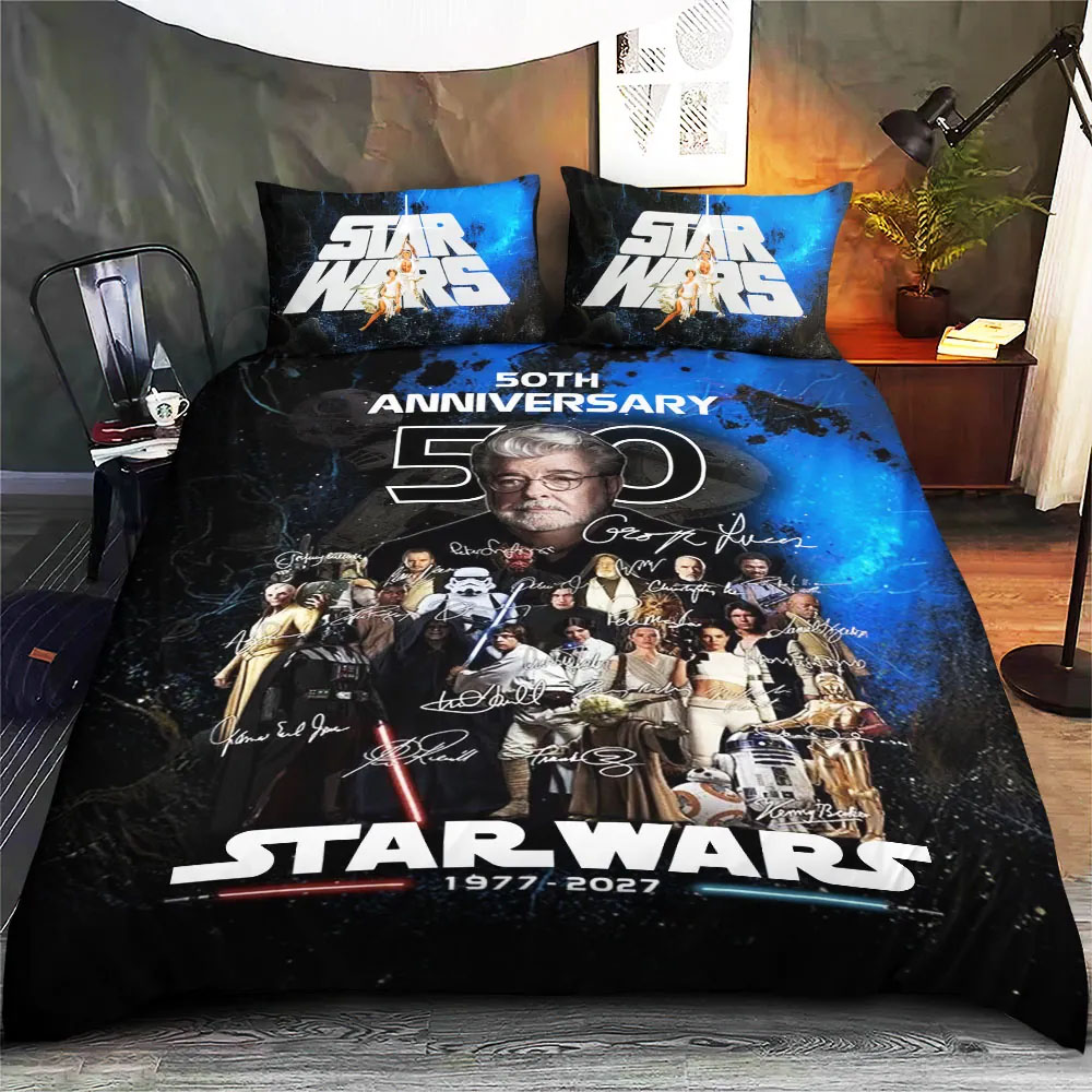 Star Wars custom bedding set 4 pcs personalized duvet cover bed sheets pillow shams