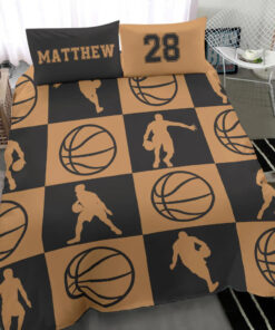 Basketball Ball Vintage bedding set 4 pcs personalized duvet cover bed sheets pillow shams