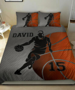 Basketball Boy Player bedding set 4 pcs personalized duvet cover bed sheets pillow shams