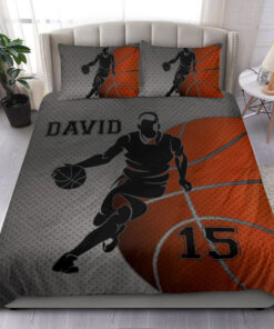 Basketball Boy Player bedding set 4 pcs personalized duvet cover bed sheets pillow shams