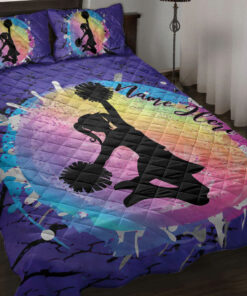 Cheerleading Daughter custom bedding set 4 pcs personalized duvet cover bed sheets pillow shams