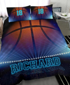 Basketball Big Ball bedding set 4 pcs personalized duvet cover bed sheets pillow shams