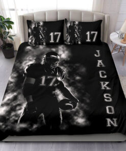 Football Boy Men bedding set 4 pcs personalized Green duvet cover bed sheets pillow shams