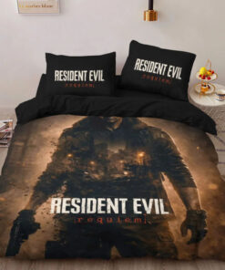 Resident Evil Requiem 3 custom bedding set 4 pcs personalized duvet cover bed sheets pillow shams
