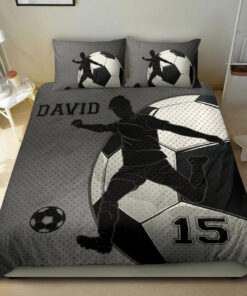 Soccer Boy Ball Classic bedding set 4 pcs personalized duvet cover bed sheets pillow shams